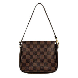 Louis Vuitton Damier Ebene Brown Truth Makeup Handbag Ebene Brown Canvas